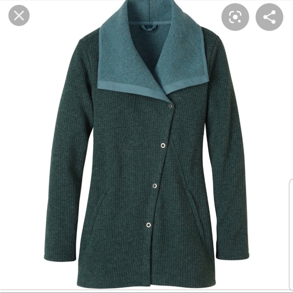 Prana Milana jacket- deep teal